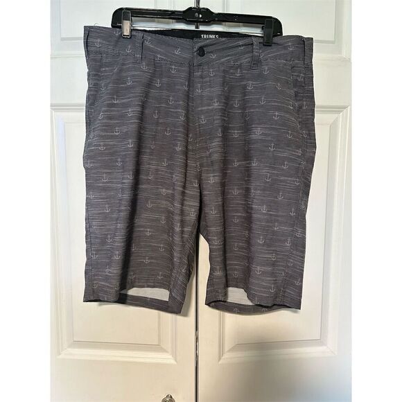 Trunks Men's Cargo Shorts Size 38 Gray Multi-Functional Pockets - Picture 1 of 8